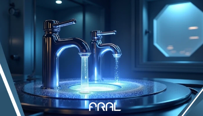 فرایند آبکاری PVD شیرآلات در محفظه خلاء برای ایجاد رنگ‌های بادوام